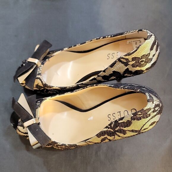 GUESS HIGH HEEL STILETTO PEEP TOE WOMEN"S PUMP - Picture 5 of 15